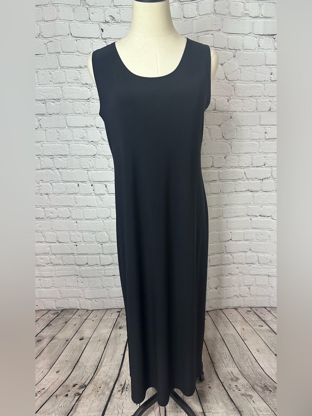 SYMPLI Black Classic Sleeveless Midi, borderline maxi, Dress Size 8